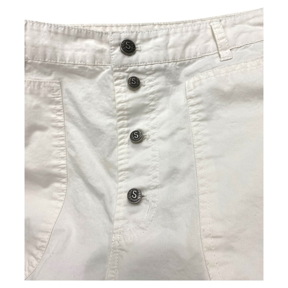 Sundance White Track Pants with Black Belt - Picture 9 of 14